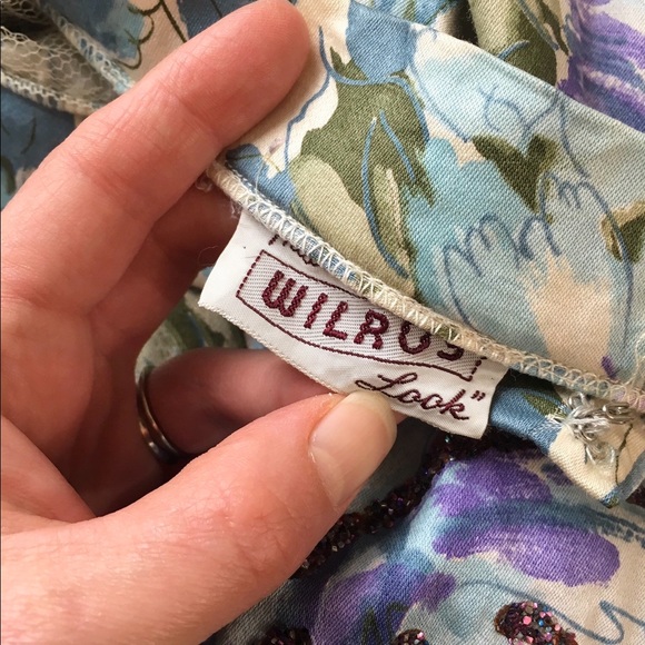 Vintage 1950’s Wilroy Rose Print Circle Skirt - Picture 8 of 8